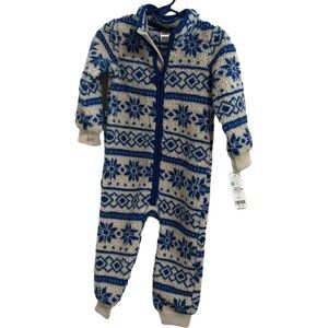 NWT Carter's Baby Fleece Jumpsuit Size 24 Months